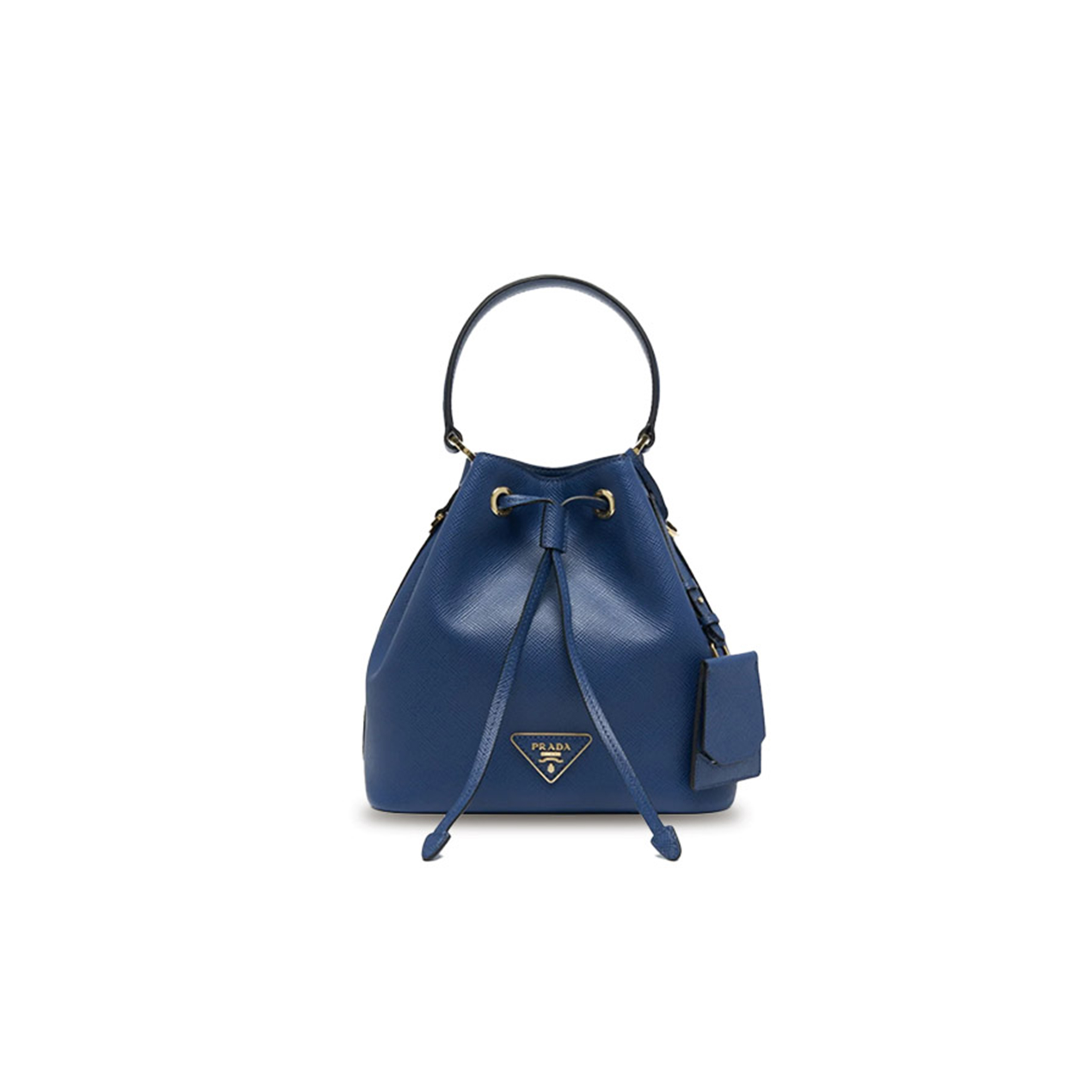 PRADA SAFFIANO BUCKET BAG BLUETTE 1BZ032 (23*22*14cm)